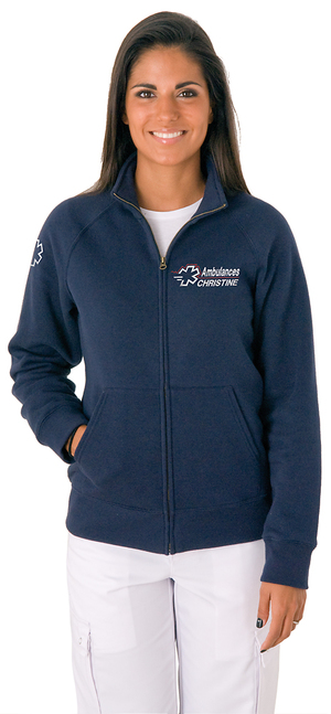 SWEAT VESTE AMBULANCIERE BLEU MARINE